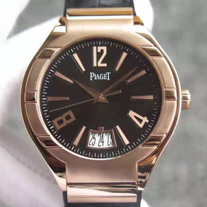 Piaget POLO série G0A31139, relógio mecânico masculino rosa ouro preto rosto