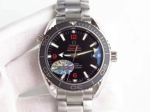 Novo MKS Omega Planet Ocean 600m série 42mm Relógio Movimento Mecânico Automático Movimento Mecânico Homens de Correia de Aço Inoxidável