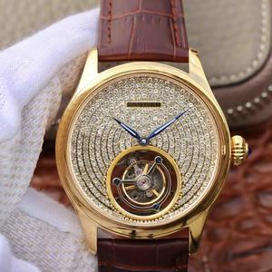 Новые часы Cartier из розового золота с ручным управлением и ручным управлением с турбийоном