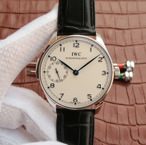 IWC Португальский IW524204 мужские часы, серебряная шкала / золотая шкала.