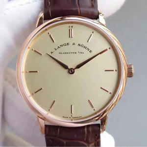 MKS Langsachsen Ultra-thin Series Men's Automatic Mechanical Watch Rose Gold Plate