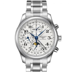 GS Longines Master Moon Phase L2.773.4.78.6 watch adopts Shanghai 7751 movement to change the original L.687 movement stainless steel strap