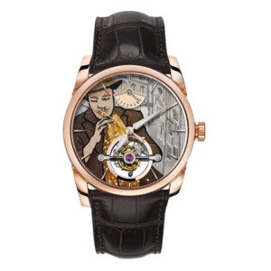 JB Parmigiani Fleurier TONDA series PFS251 model equipped with real tourbillon manual winding mechanical movement, leather strap Men’s watch