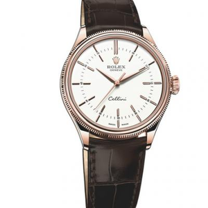 NB Rolex Rolex Cellini серии 50505 реплики 3132 автоматические механические часы с ремешком из воловьей кожи мужские часы.
