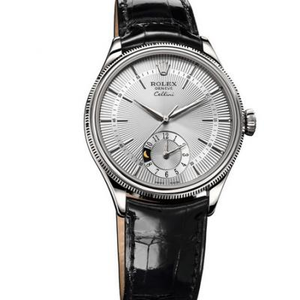Rolex Cellini 50529 белые пластины механические мужские часы. .