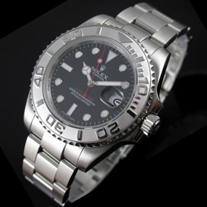 Швейцарские мужские часы Rolex Water Ghost Stalker из стали, с черным циферблатом, автоматические механические мужские часы