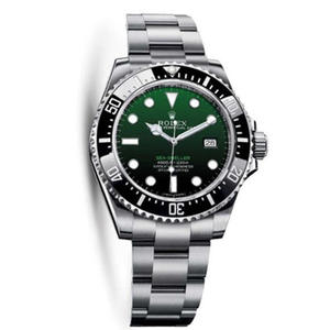 Rolex Gradient Зеленый V7 Edition Вода Призрак Море Monster Маленький Призрак Король Обновленная версия 2017 Новое море-dweller-