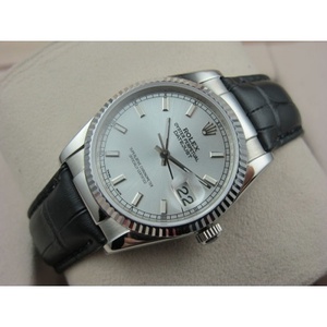 Швейцарские часы Rolex часы Rolex Datejust с кожаным ремешком мужские часы Швейцарский механизм ETA