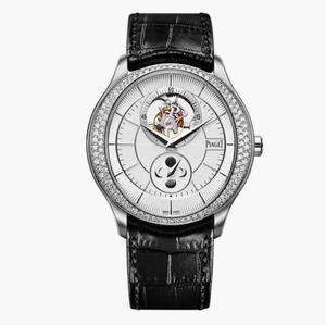 R8 Piaget серии BIack Tie ультратонкие мужские часы с турбийоном и фазой луны часы ультратонкие мужские часы с ручным заводом и турбийоном фаза луны