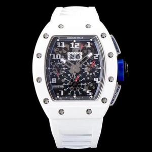 KV Taiwan Factory's new products are coming to Richard Mille RM-011 white ceramic limited edition men's high-end quality mechanical watch