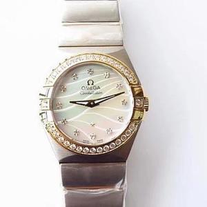Den 3s Omega Constellation Series 27mm Quartz Watch är utrustad med den ursprungliga Omega 1376 specialrörelse för första gången (rörelsen är densamma som den ursprungliga)
