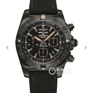 GF Factory Breitling Mechanical Chronograph 44mm Black Steel Watch Automatisk mekanisk herrklocka Original äkta öppen modell