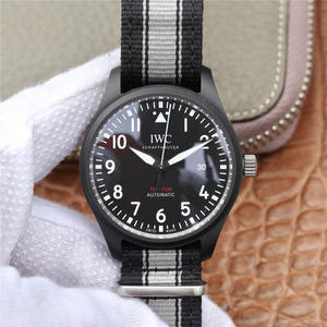M+ IWC TOP GUN Navy Air Combat Force iw326901 Pilot Watch Leads? Strikes Men's Watch Silk Strap Automatic Mechanical