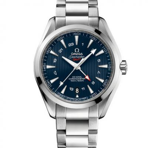 VS Factory Omega 231.10.43.22.03.001 Seamaster 150 m stålband för män Automatisk mekanisk klocka GMT Funktion utrustad
