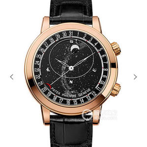 Patek Philippe Starry Sky Super Komplikation Kronograf Serie 6104 Rose Gold Mäns Watch