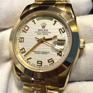 Rolex gold watch 1:1 top matching, all gold Yuanrui machinery