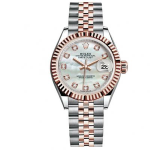 Rolex kvinnors Datejust 279171 Mother-of-Pearl kvinnors Watch Raffinerad Imitation Watch .