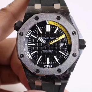 XF New Product: AP Royal Oak Offshore Diver Watch Upgraded Version Forged Carbon Fiber 15706